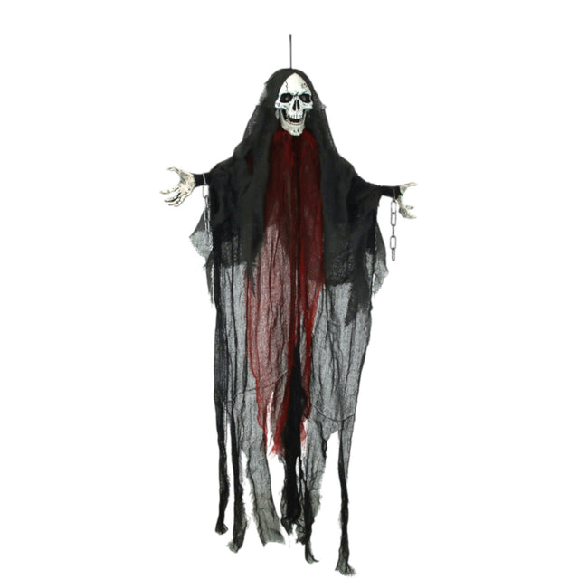 Animated Hanging Skull Reaper - 120cm