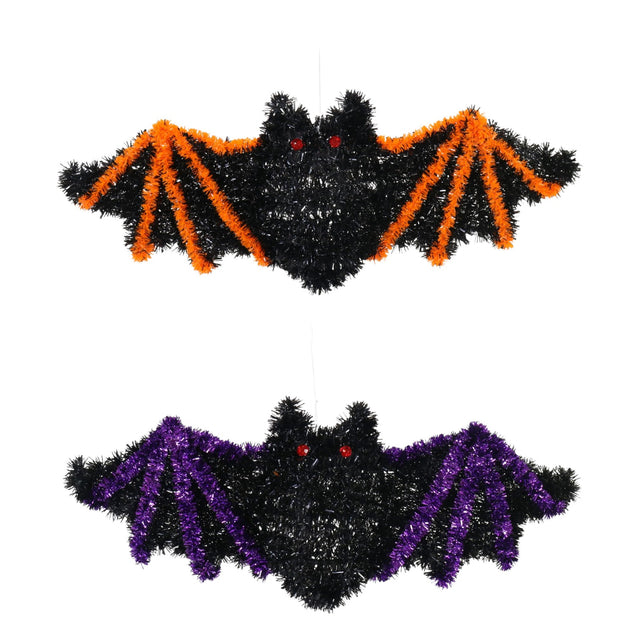 Bat Tinsel Hanging Decoration - Assorted