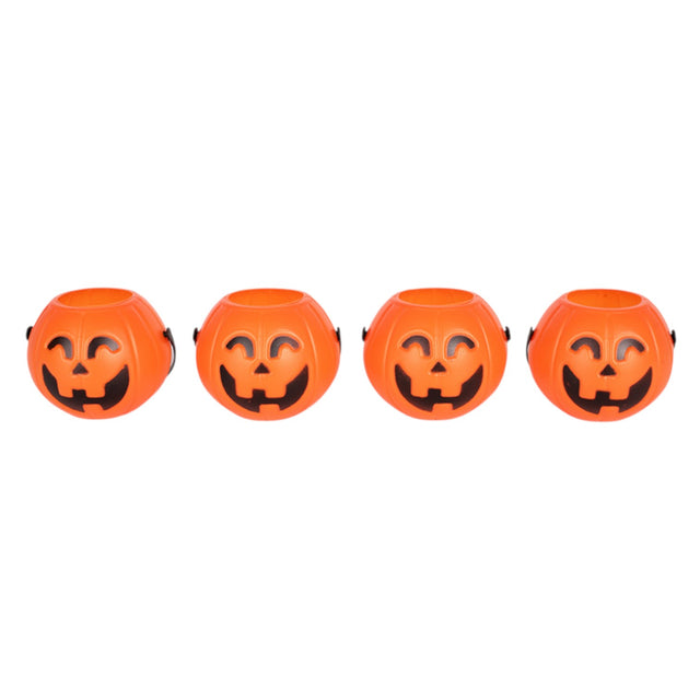 Mini Pumpkin Pails - 4 Pack