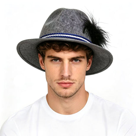 Grey Bavarian Hat - PARTY PLANET