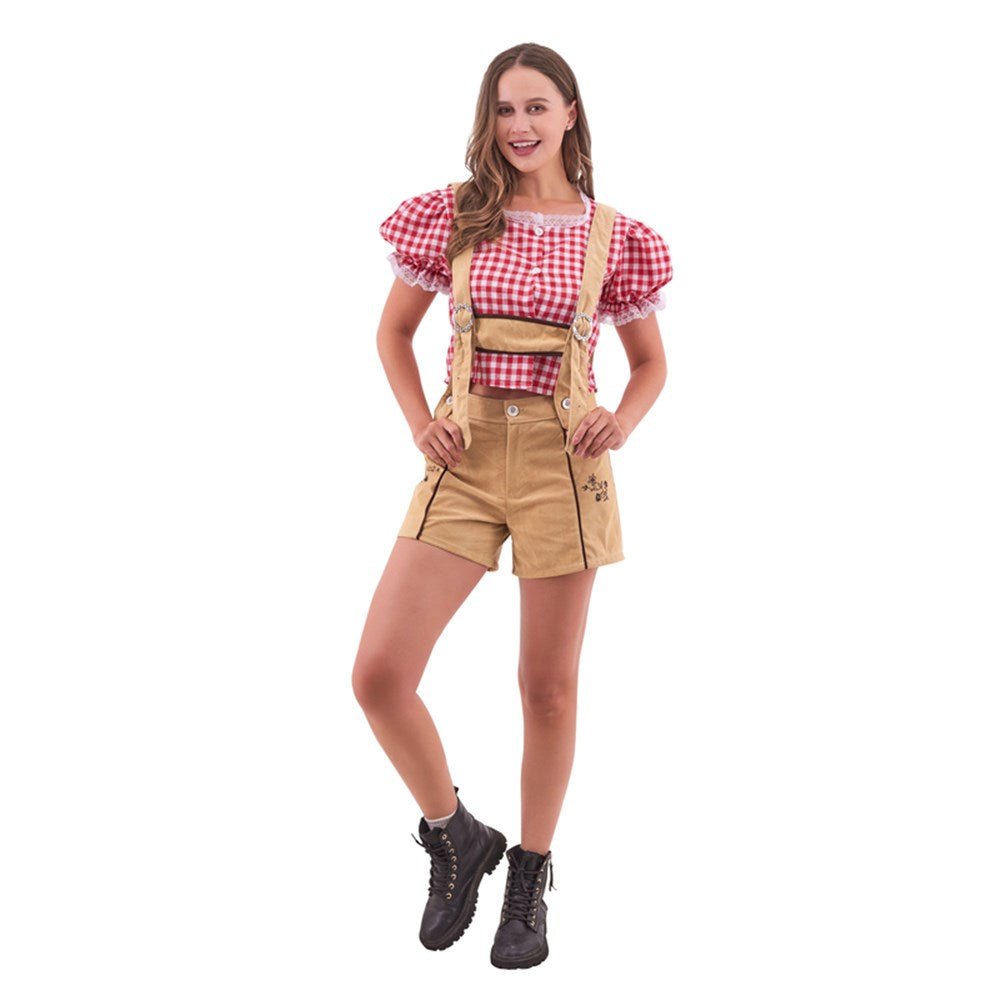 Oktoberfest Ladies Overalls & Shirt
