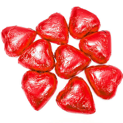 Red Chocolate Hearts 63g