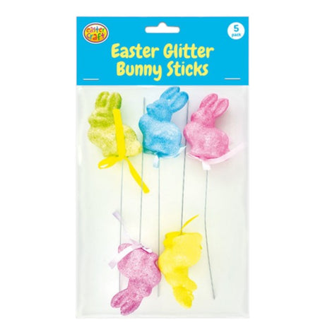 Glitter Bunny Picks – 5 Pack