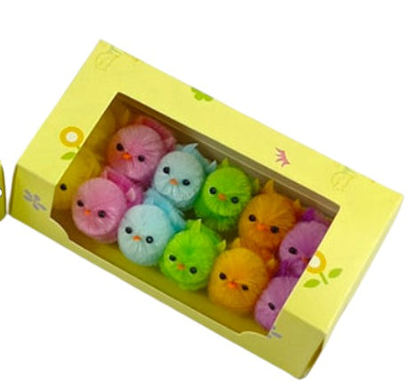 Pastel Easter Chicks 3cm – 12 Pack