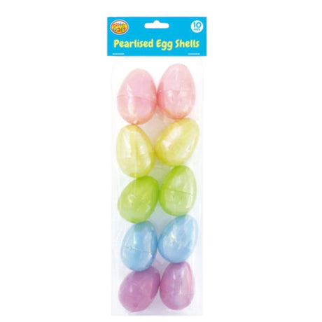 Pearlised Fillable Easter Eggs – 10 Pack