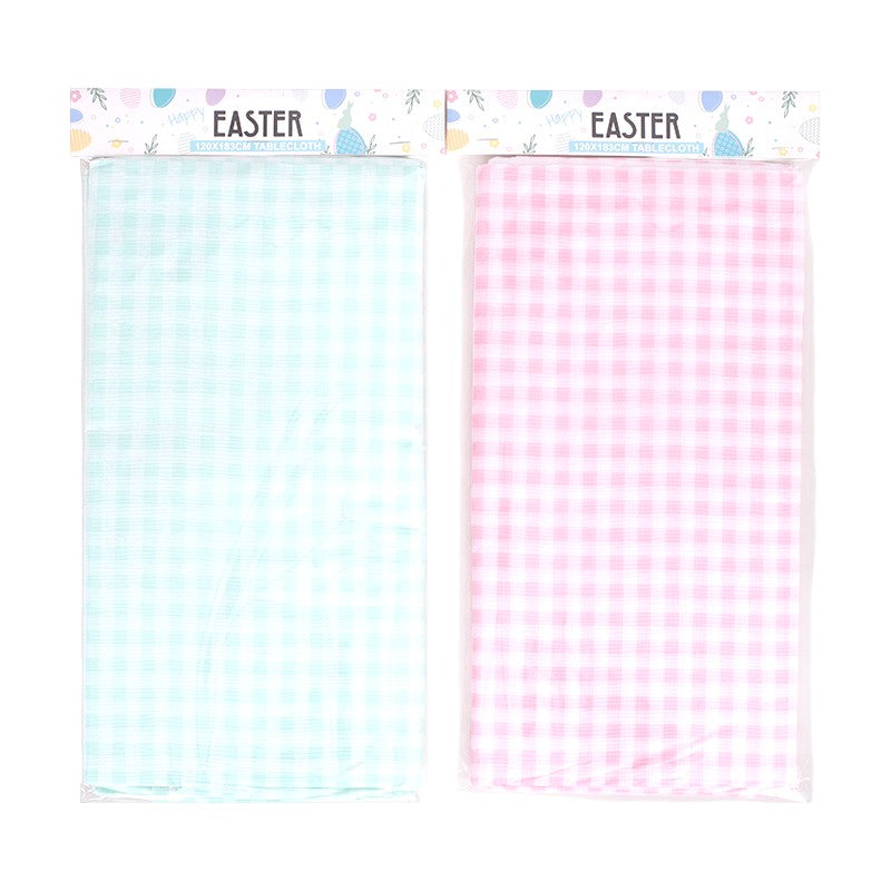 Checkered Tablecloth with Flannel Backing