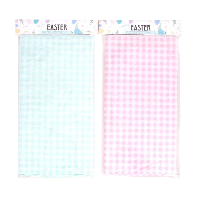 Checkered Tablecloth with Flannel Backing