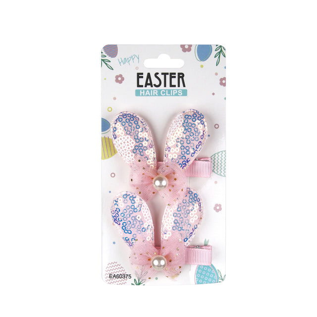 Bunny Ear Sequin Hair Clips – 2 Pack
