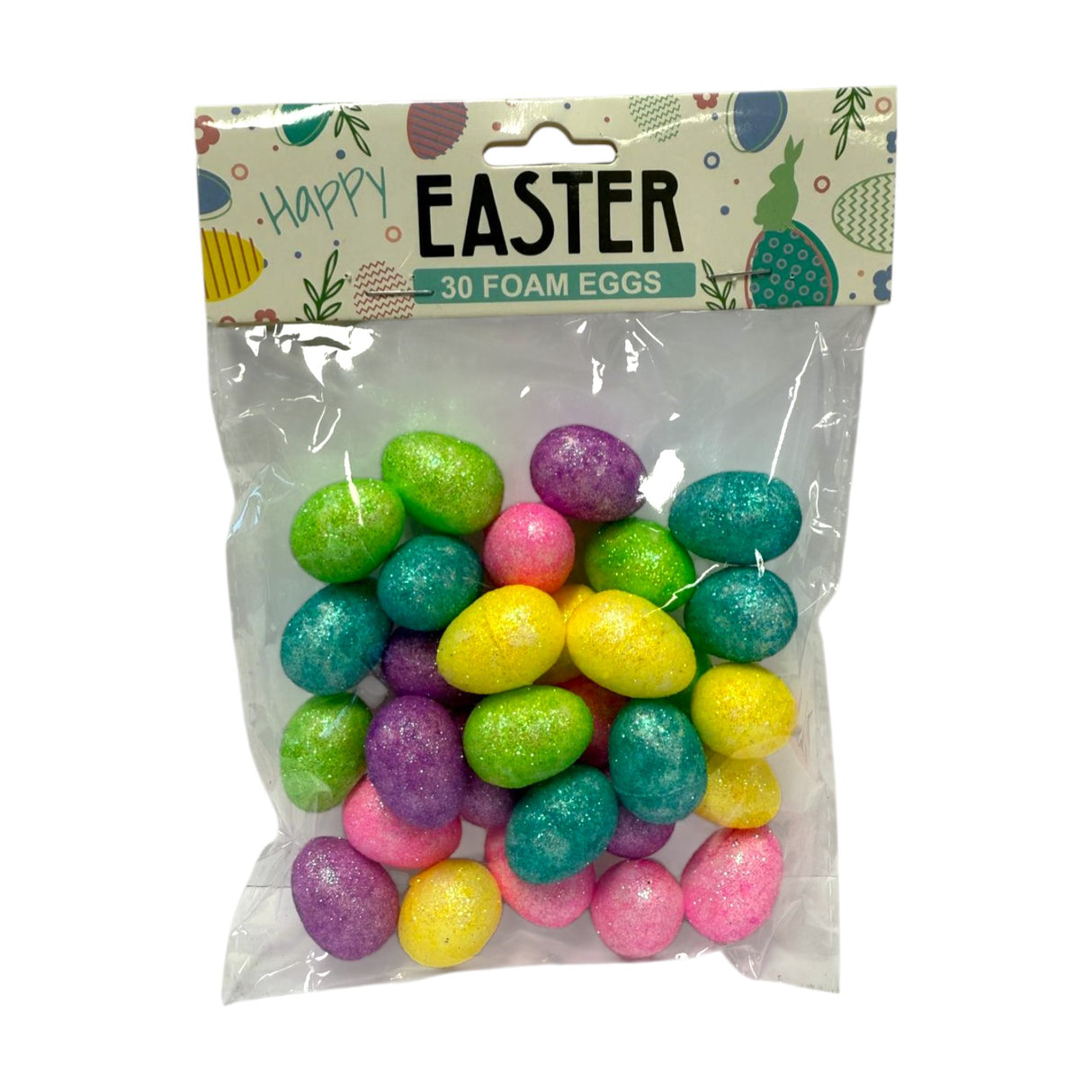 Coloured Foam Easter Eggs – 30 Pack