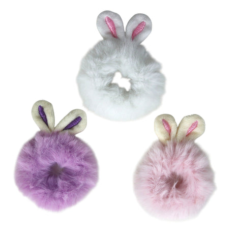 Easter Furry Ear Scrunchie – Assorted 3 Designs