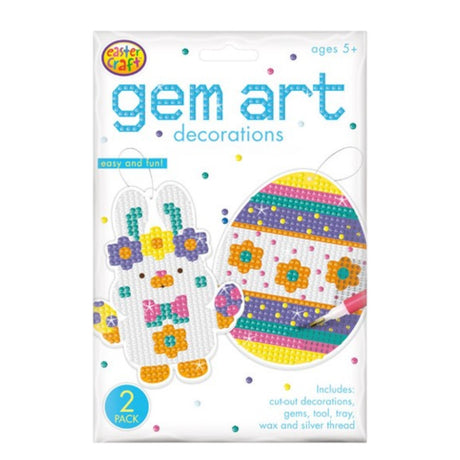 Easter Gem Art Decorations – 2 Pack