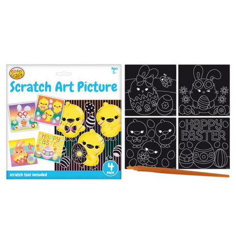 Easter Scratch Art Kits – 4 Pack