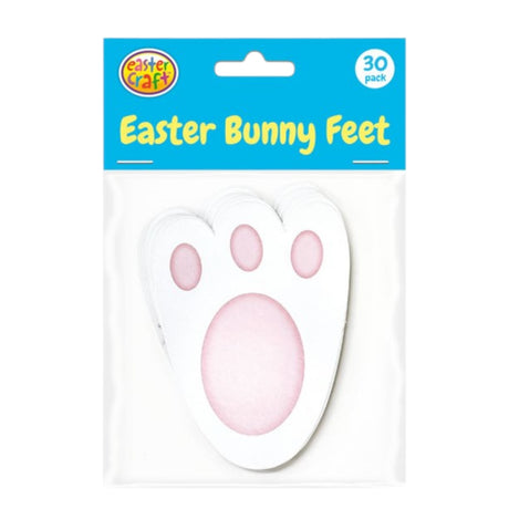 Bunny Feet Cut-Outs 8 x 11cm – 30 Pack