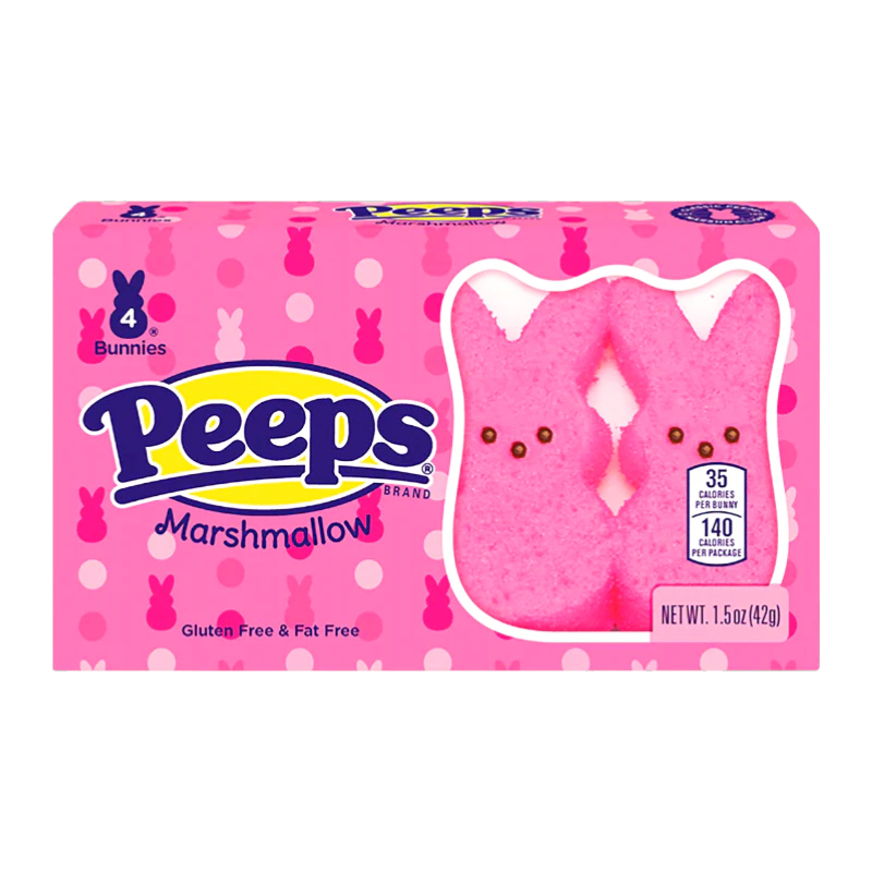 Peeps Marshmallow Blue Bunnies Pk 4