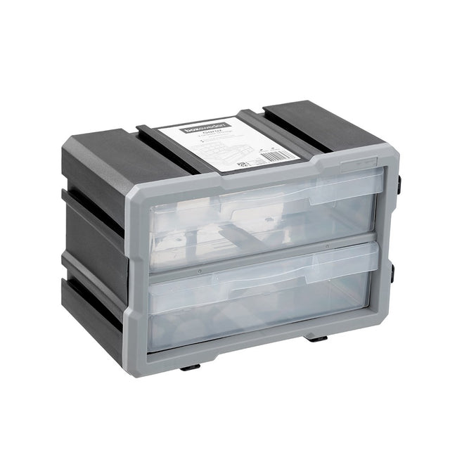 2 Drawer Storage with Dividers 29.5 x 16 x 19.5cm