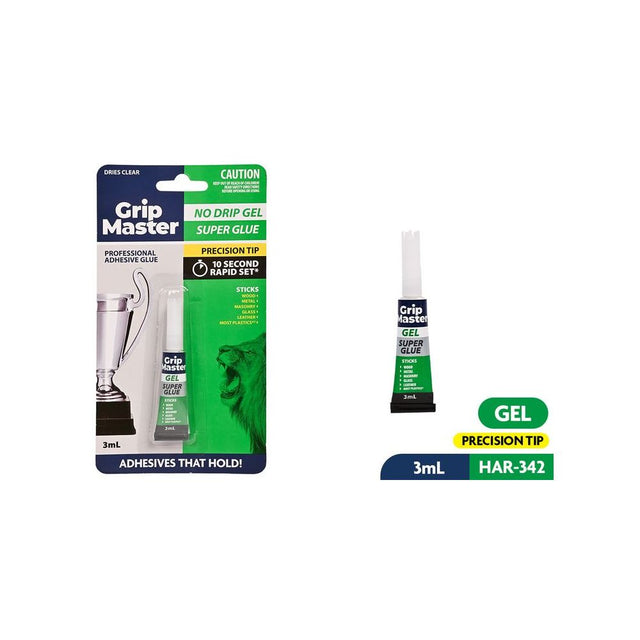 Super Glue Gel 3g - No Drip Formula