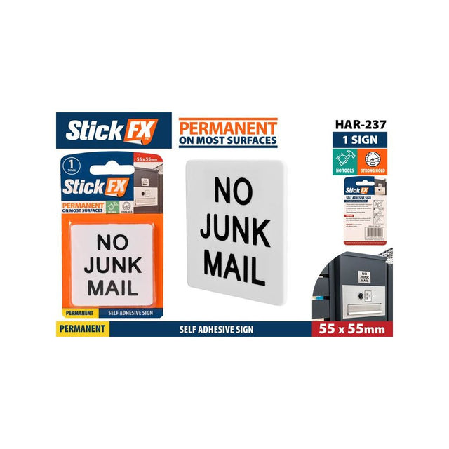 No Junk Mail Sign