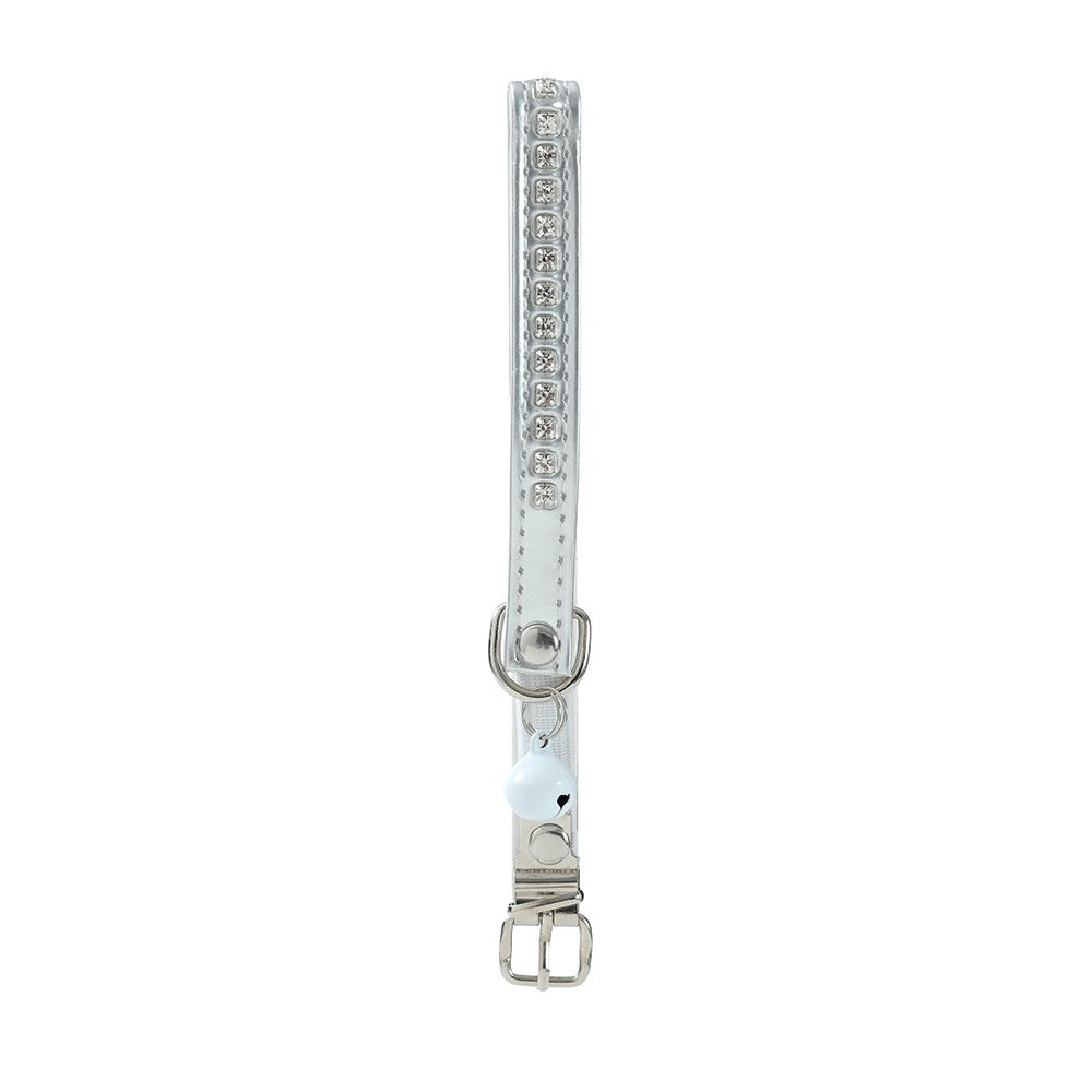 Diamante Cat Collar with Bell 22-30cm - Assorted