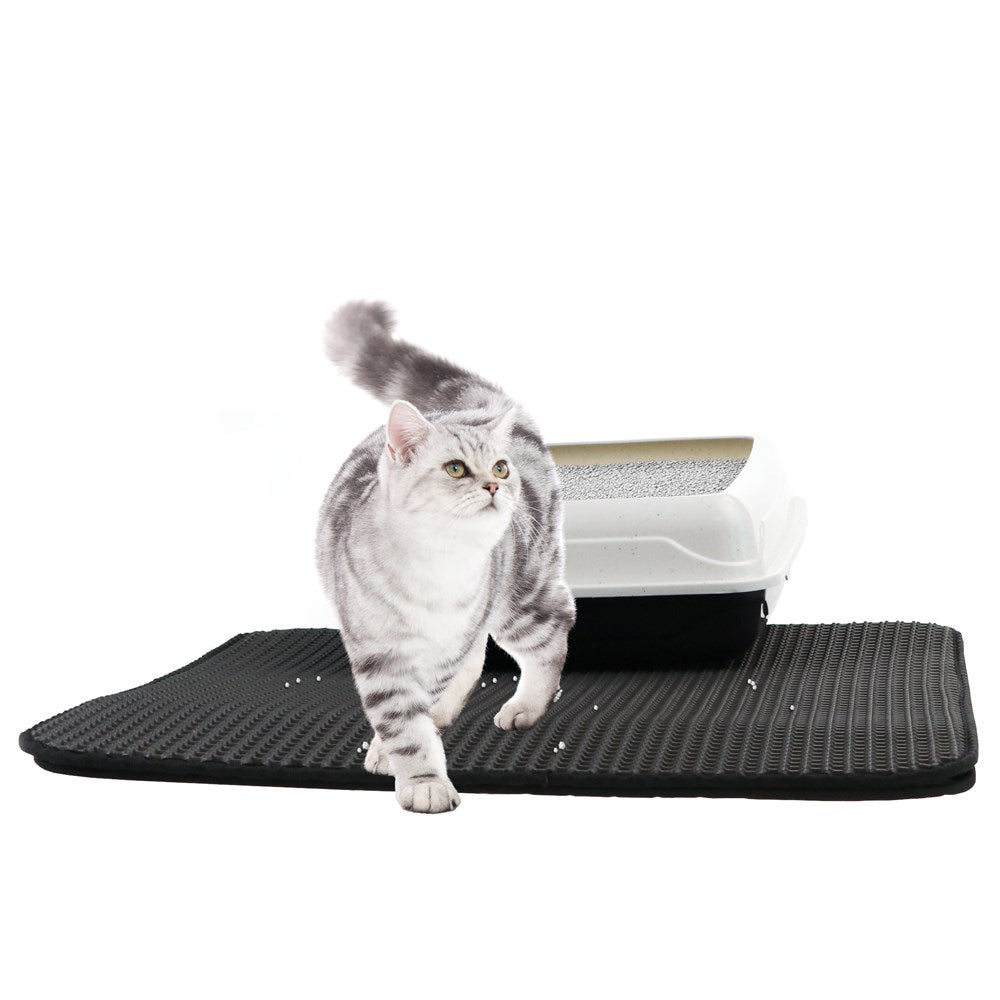 Dual Layer Cat Litter Trap Mat 58cm x 53cm