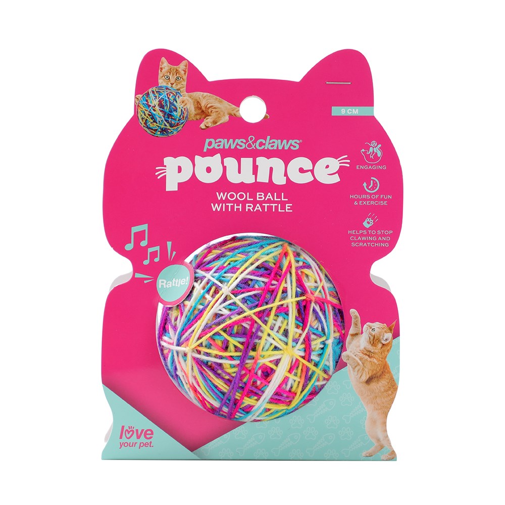 Cat Yarn Ball Rattle Toy