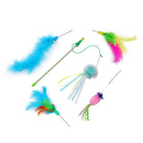 5 In 1 Interchangeable Cat Dangler Toy 43cm