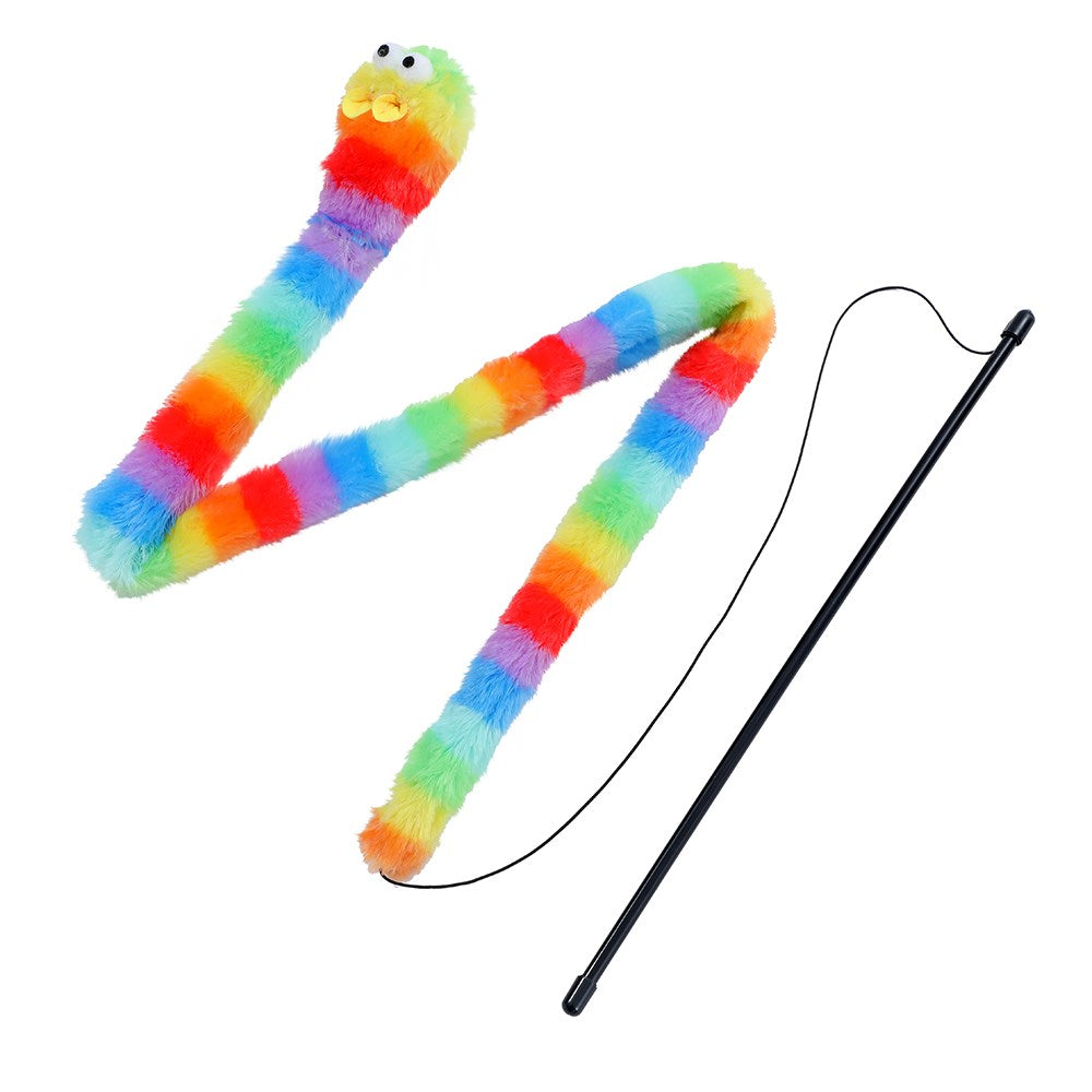 Rainbow Cat Dangler Wand 1.5m