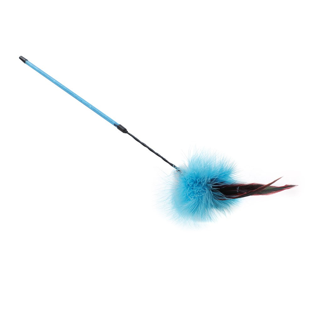 Pounce Springing Feather Cat Dangler 48cm - Assorted
