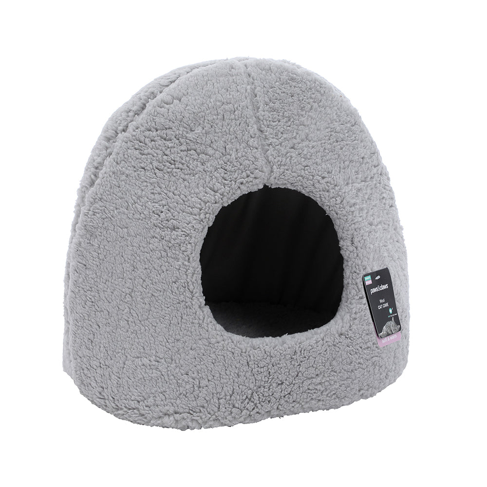 Cat Cave Wool Look 33cm x 40cm x 40cm