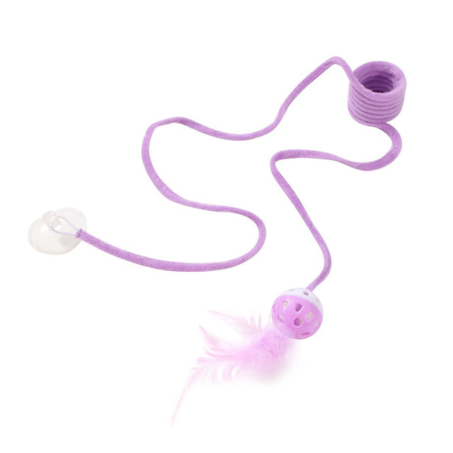 Pounce Springing Cat Toy with Suction Cup 95cm