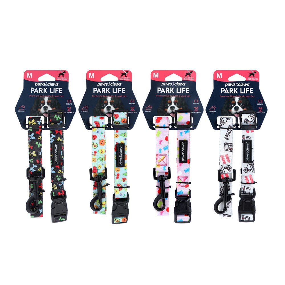 Park Life Collar and Lead Set - Medium