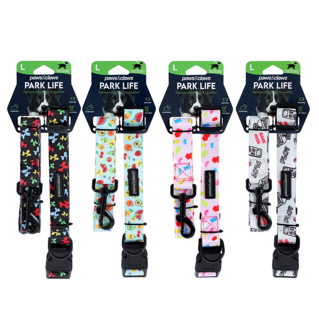 Park Life Collar and Lead Set - Large