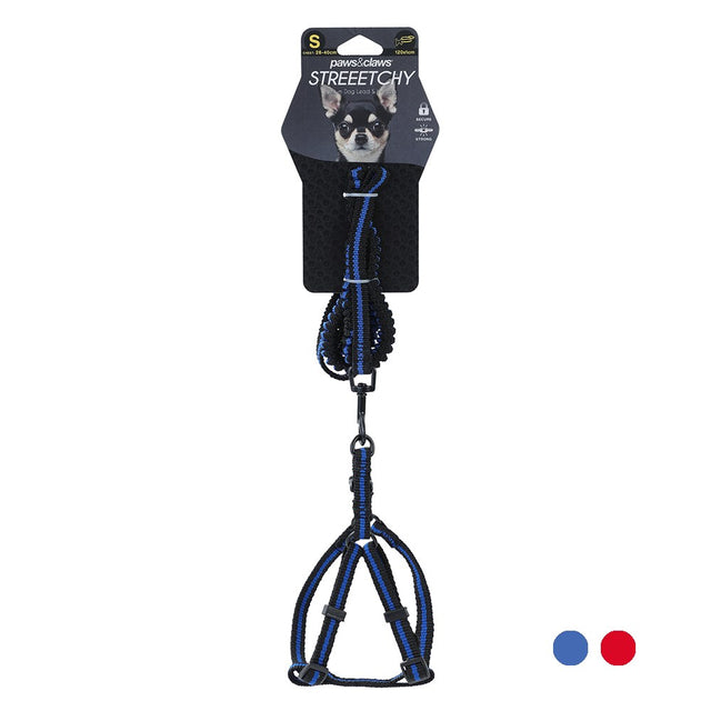 Stretchy Lead and Harness Set Assorted Sizes and Colours