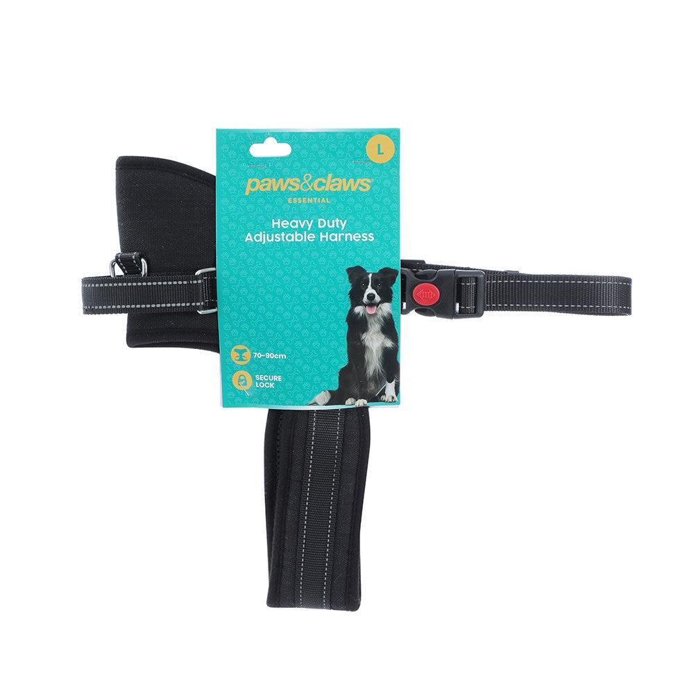 Strong Pet Harness Large 70-90cm Black