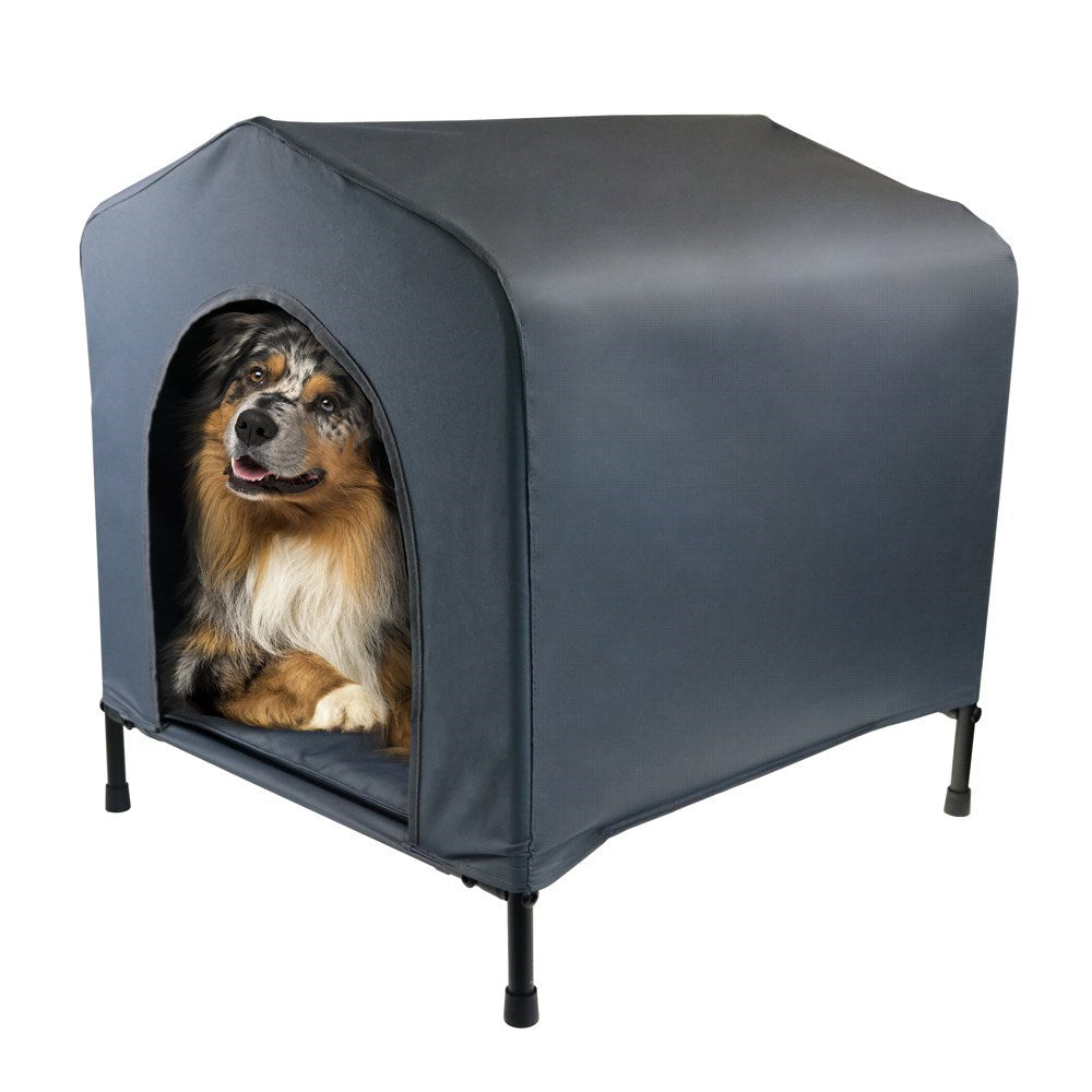 Elevated Soft Pet Kennel with Cushion Medium