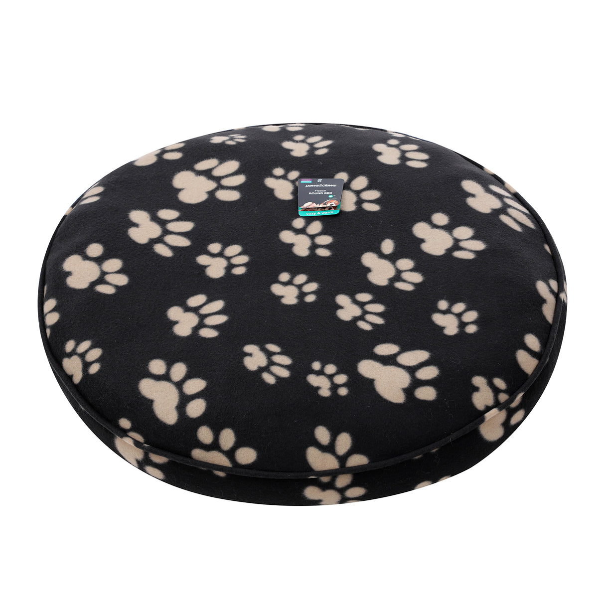 Fleece Pet Bed Round 80cm - 4 Designs