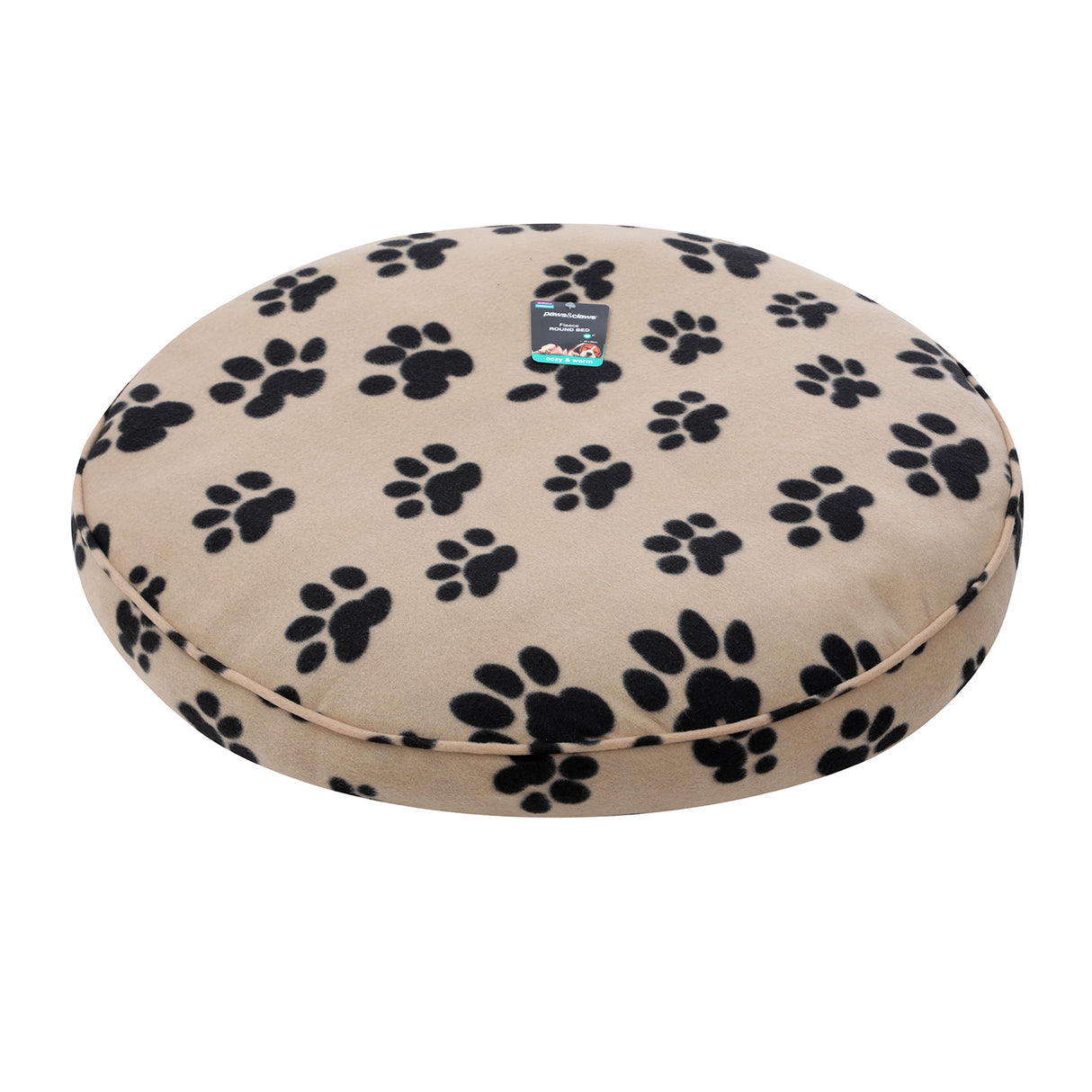 Fleece Pet Bed Round 80cm - 4 Designs