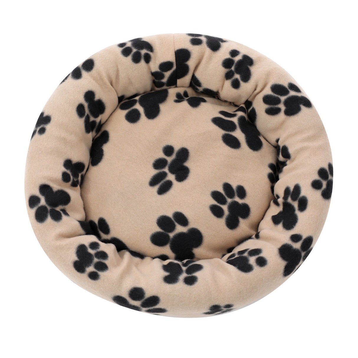 Round Fleece Pet Bed - Assorted