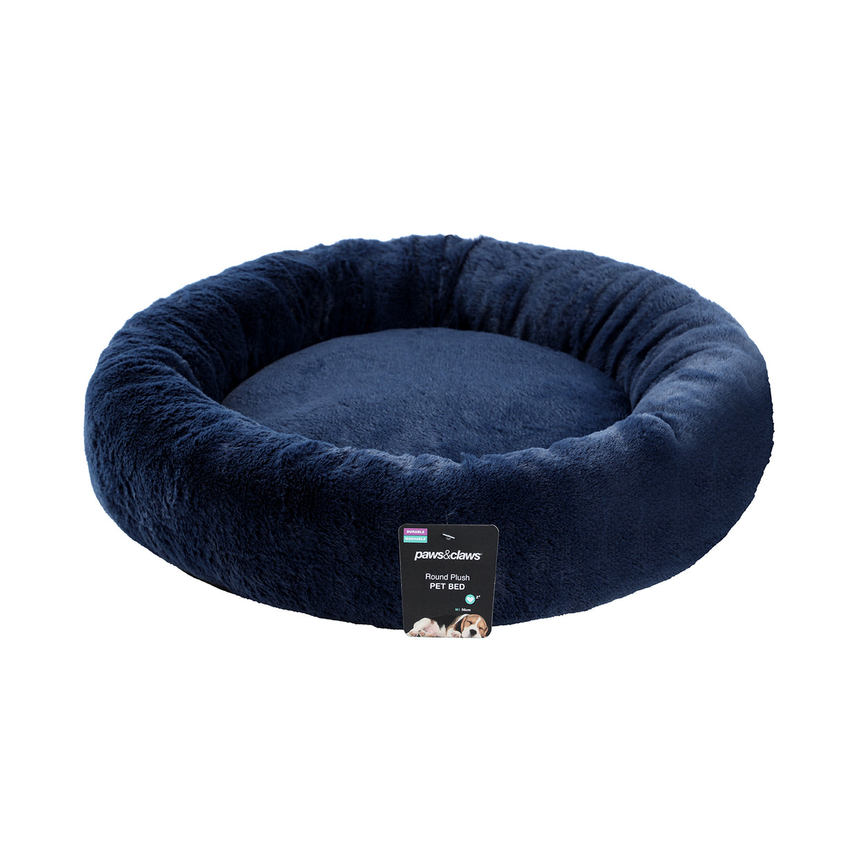 Round Anxiety Plush Pet Bed 56cm