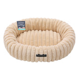 Oval Ribbed Pet Bed 60x50x15cm