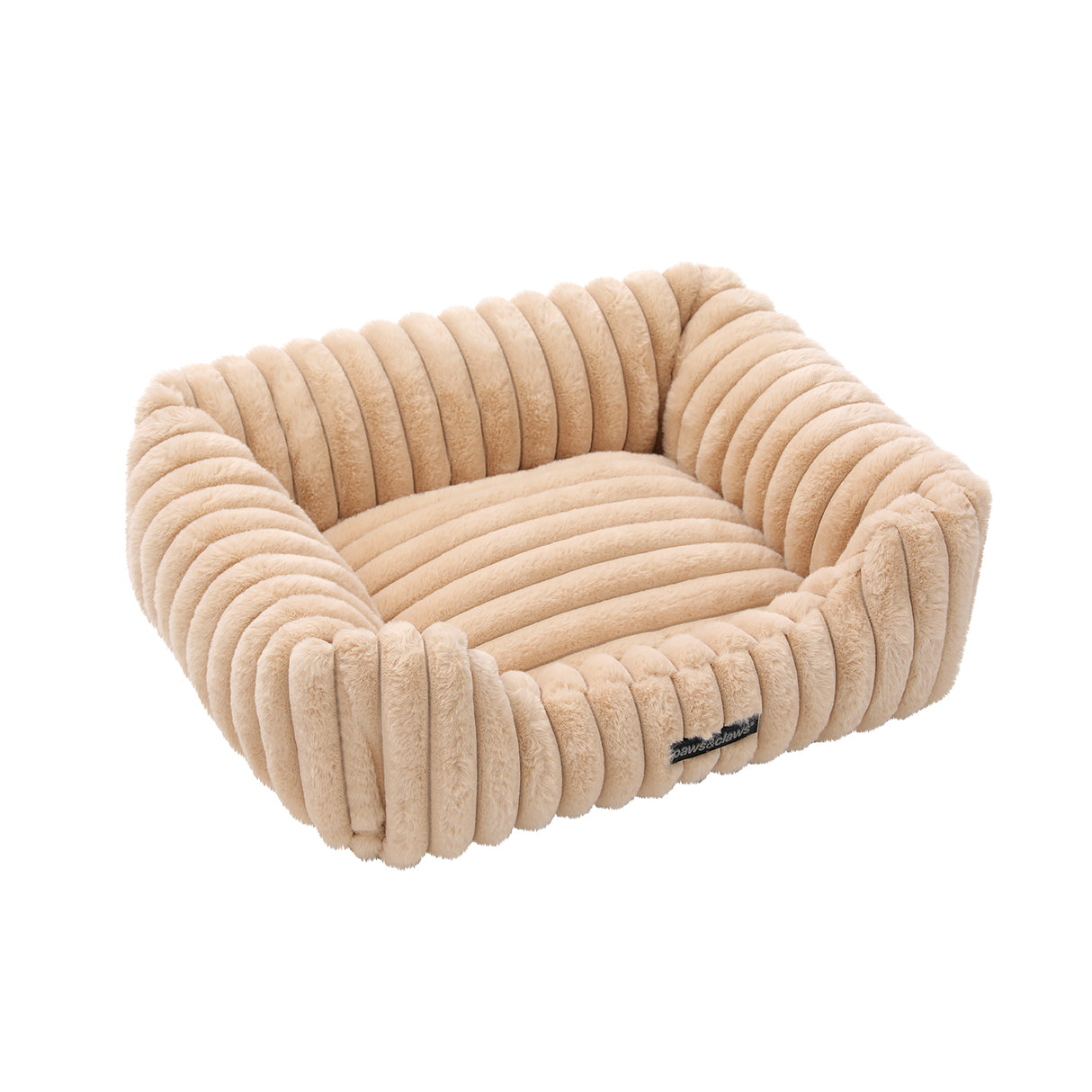 Walled Ribbed Pet Bed 60x50x18cm