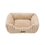 Walled Ribbed Pet Bed 60x50x18cm
