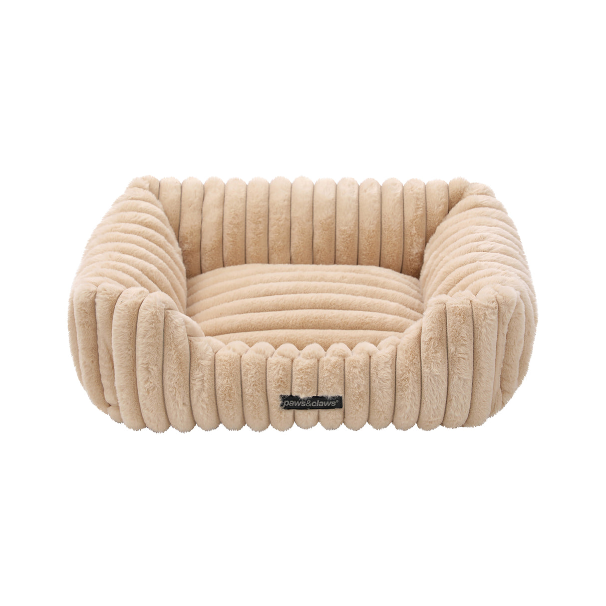 Walled Ribbed Pet Bed 60x50x18cm