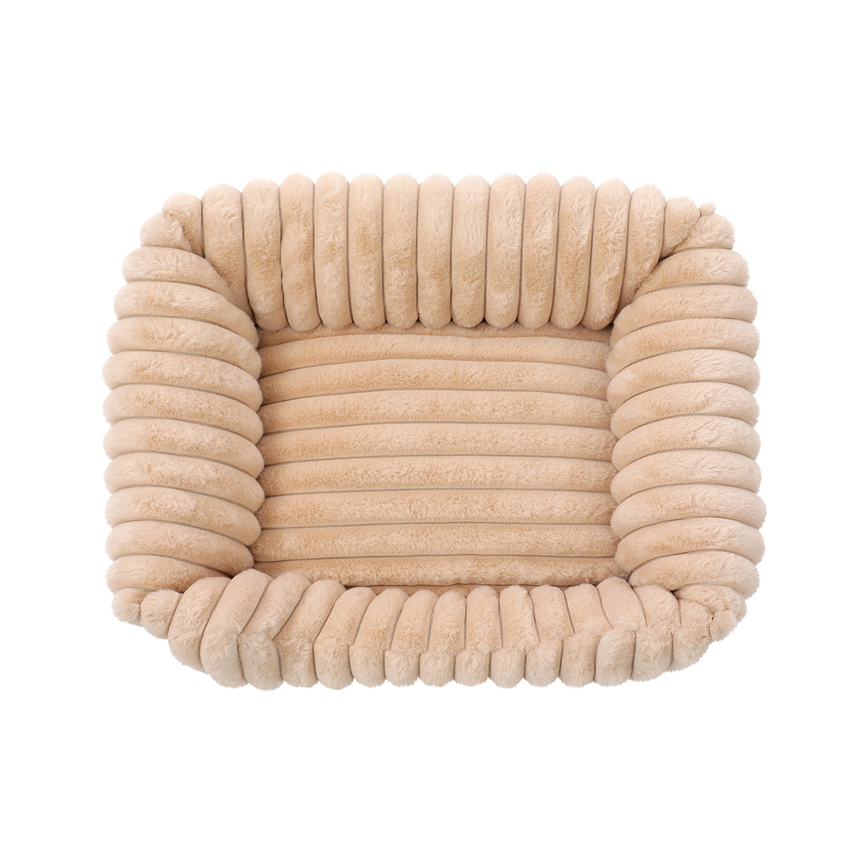 Walled Ribbed Pet Bed 60x50x18cm