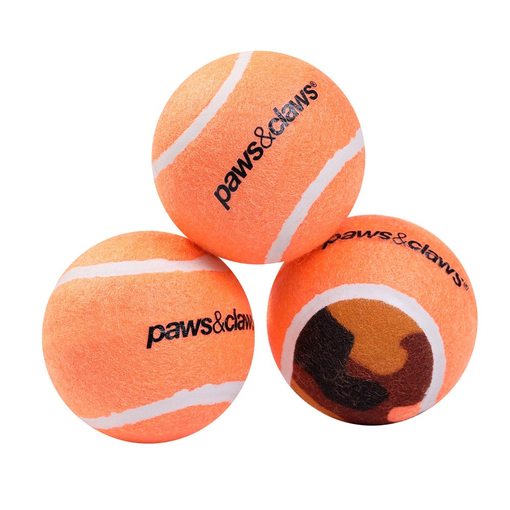 3 Pack Camo Print Tennis Balls