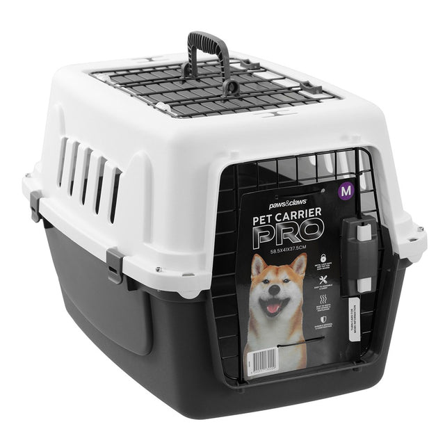 Pet Carrier with Metal Door 58.5cm x 41cm x 37.5cm