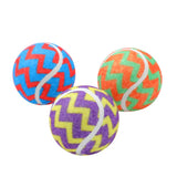 3 Pack Printed Tennis Ball Dog Toy 6cm