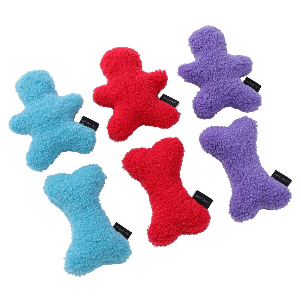 Squeaky Sherpa Plush Dog Toy 17cm x 12cm