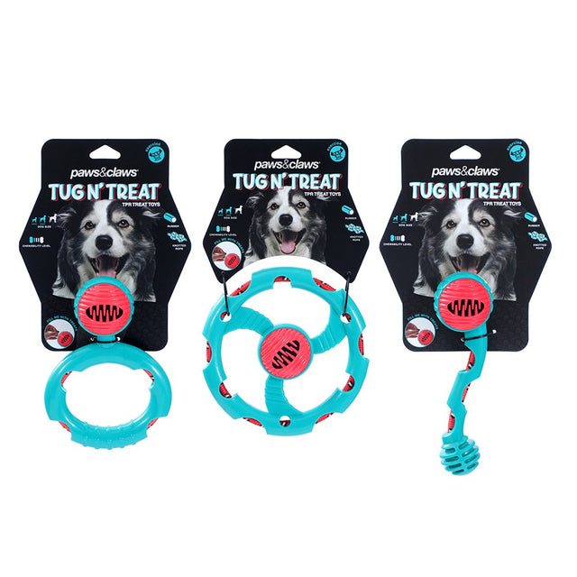 Tug N' Treat Dog Toy with Treat Compartment 16 x 16 x 6cm