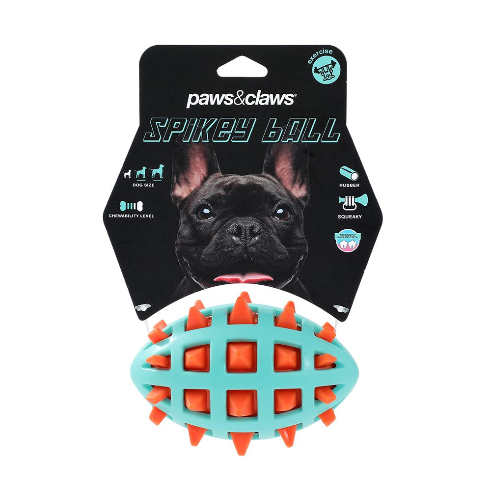 TPR Spikey Football Dog Toy 13cm