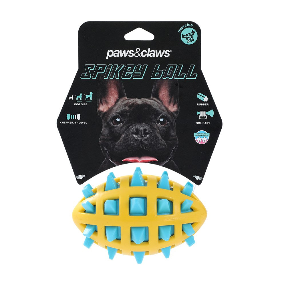TPR Spikey Football Dog Toy 13cm